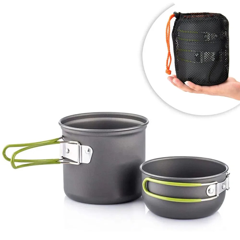 Outdoor Camping World - Camping Cookware Mess Kit Ultralight Camping