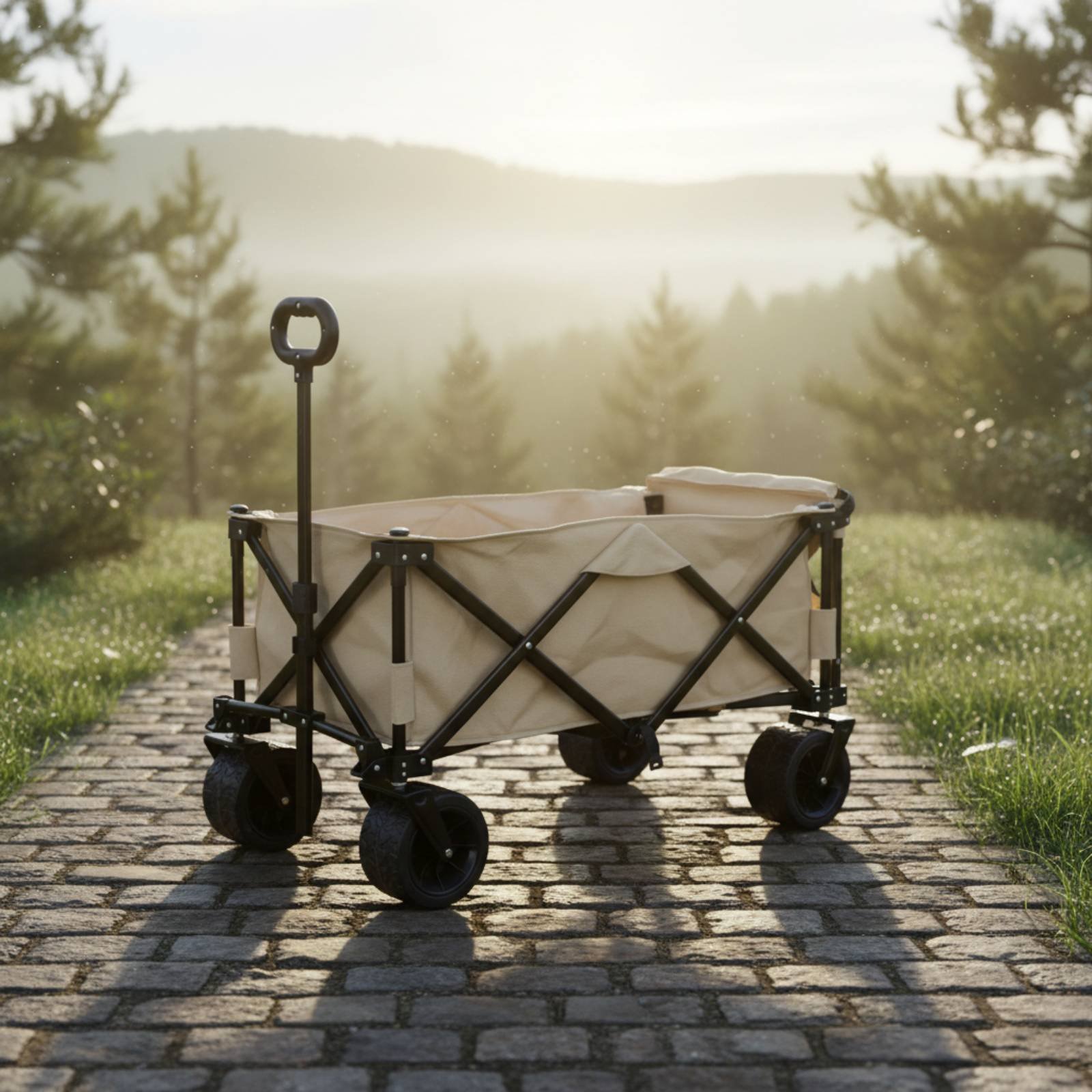 Outdoor Camping Vehicle - Wagon Table Vehicle Portable Camping Wagon