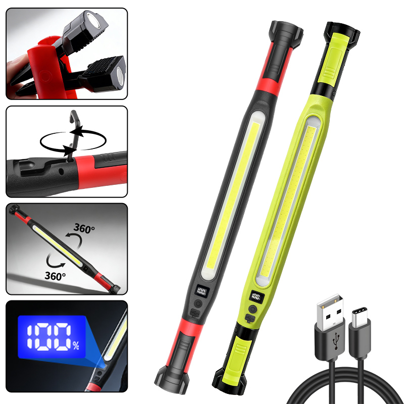 Outdoor Camping Vehicle - COB Work Light Type‑C Rechargeable Magnetic