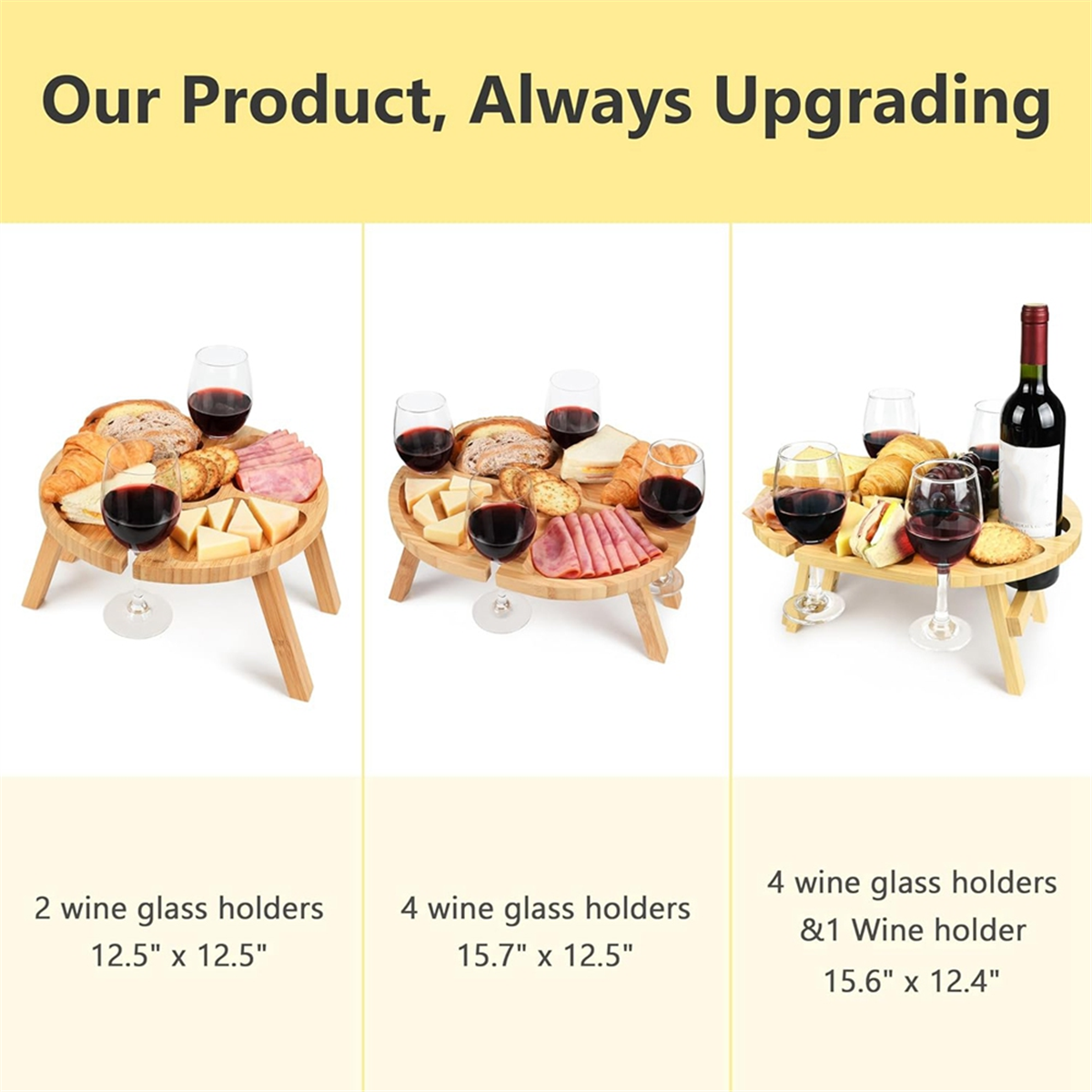 Outdoor Camping Table - Y31A Portable Wine Table, Outdoor Folding