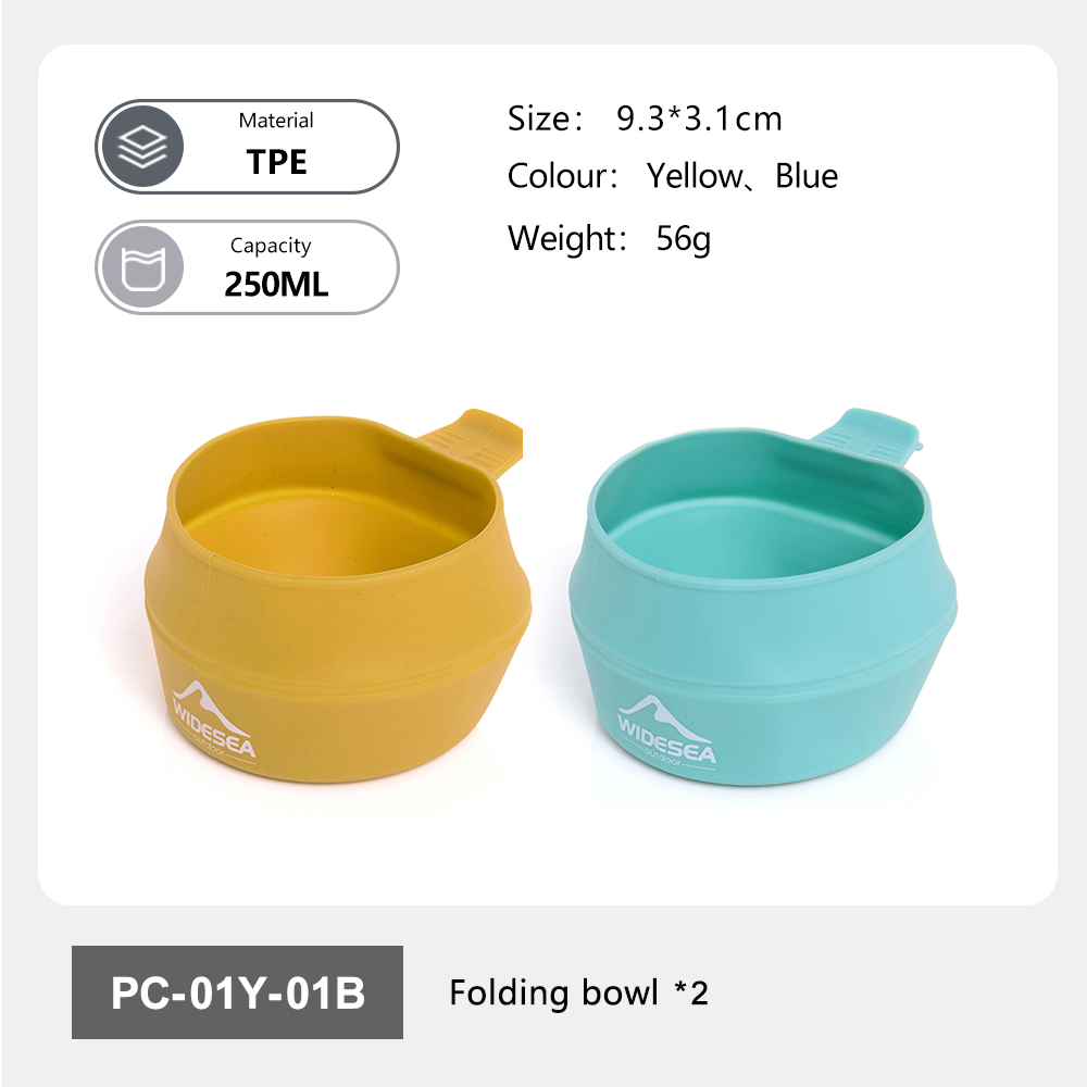 Outdoor Camping World - Widesea Camping 250ml Soft Folding Cup