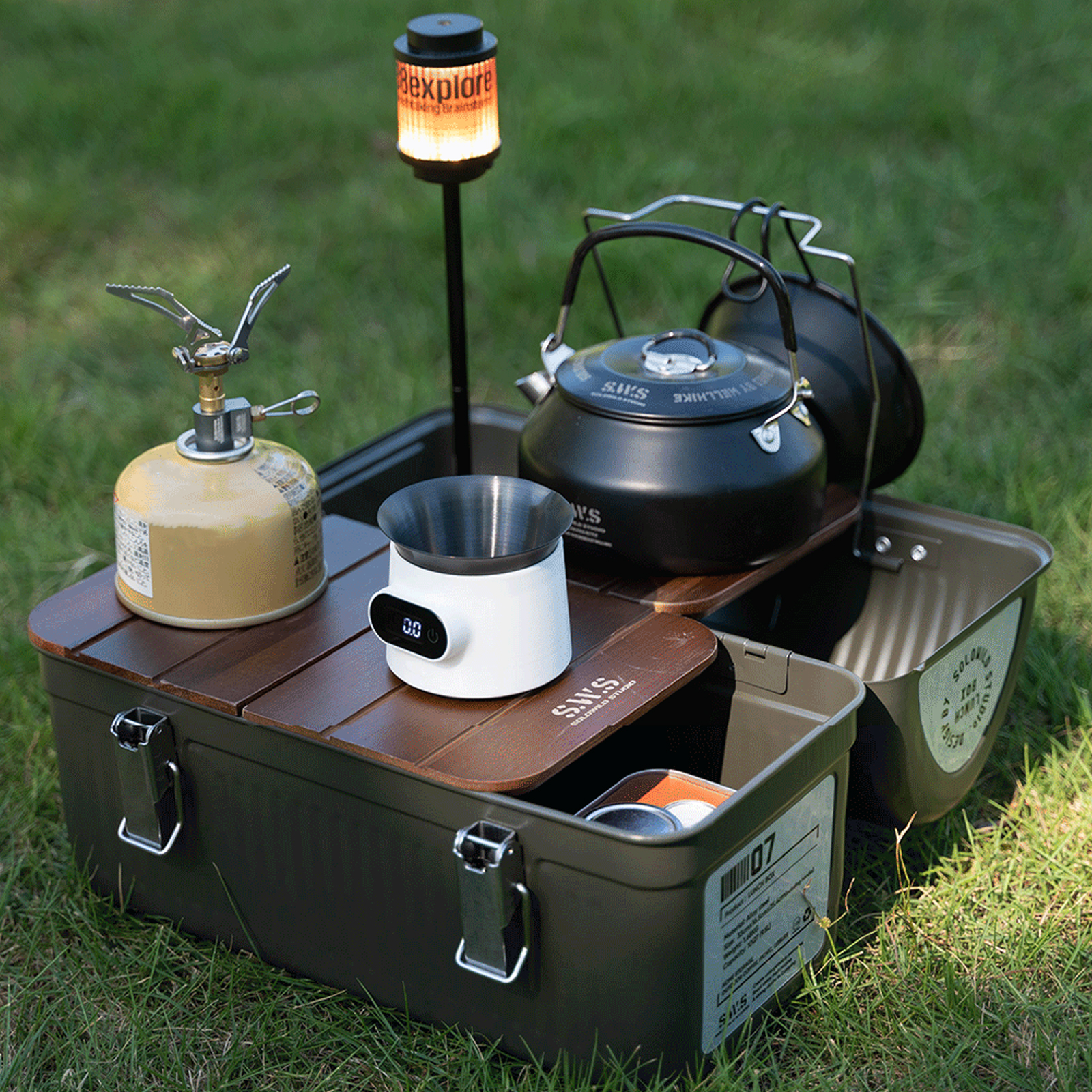 9.5L Vintage Camping Metal Lun - Outdoor Camping Stores avis et prix