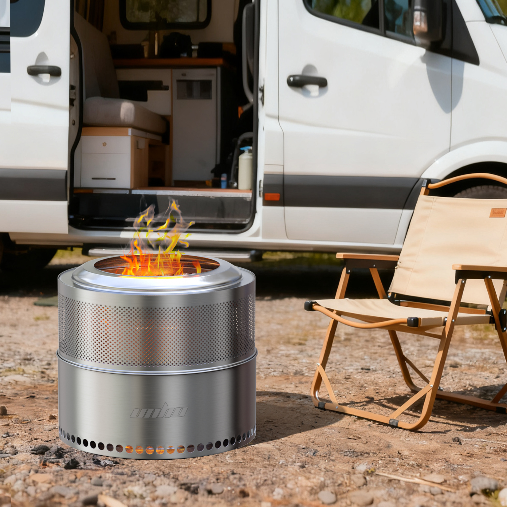Portable Stainless Steel Firep - Outdoor Camping Bin avis et prix