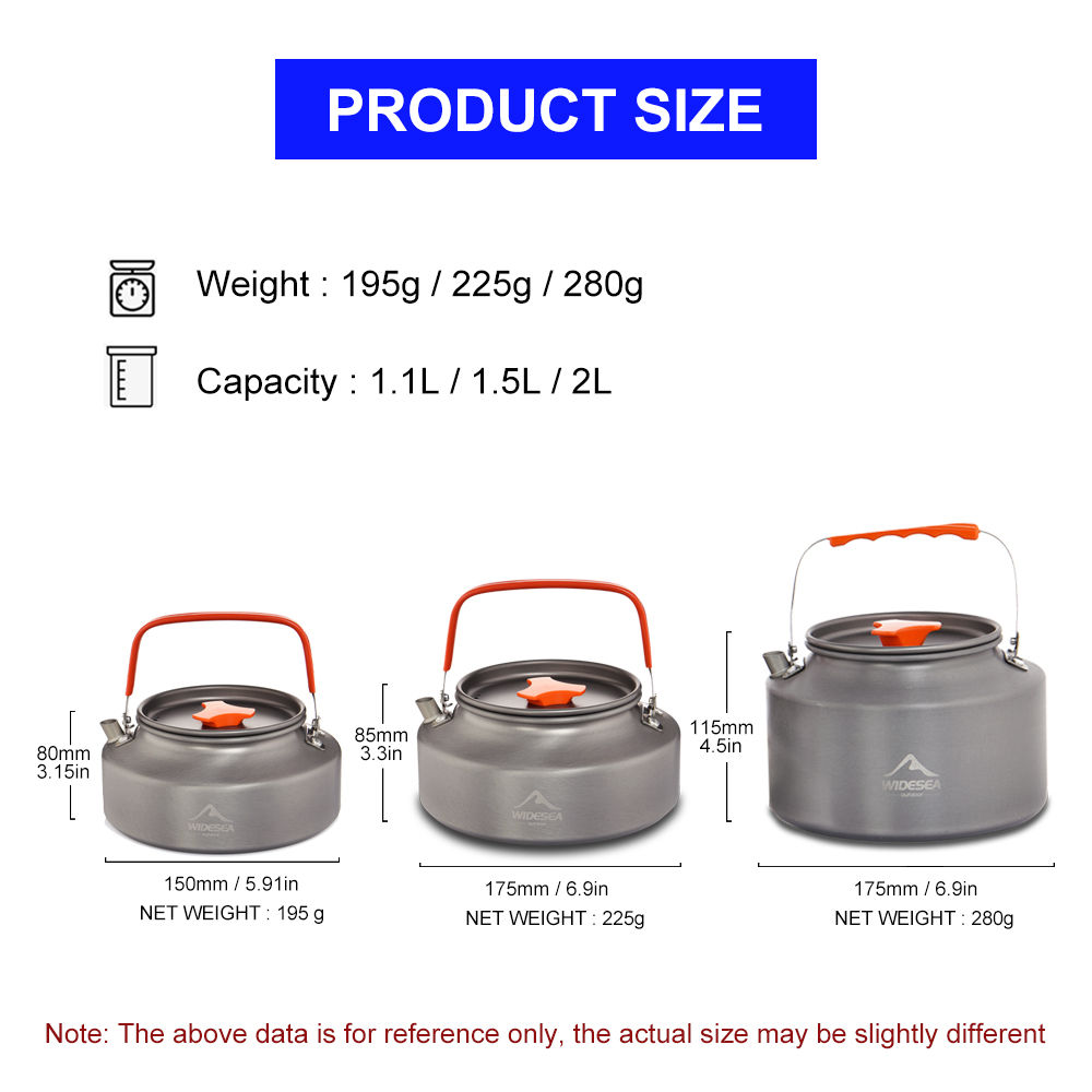 Widesea 1.1L 2L1.5L Camping Wa - Outdoor Camping World avis et prix