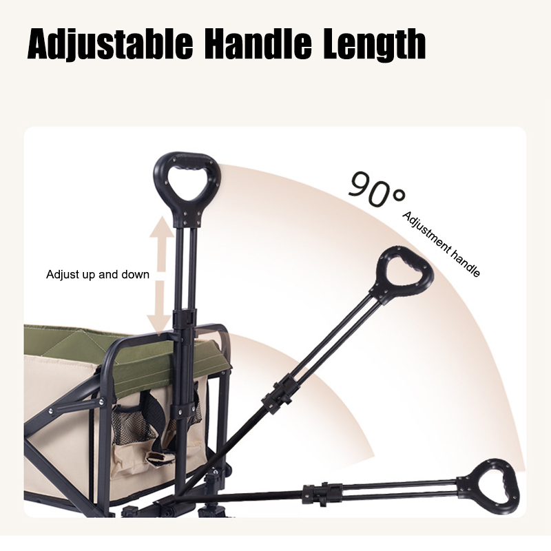 Trolley Black  Red Adjustable  - Outdoor Camping Trolley avis et prix