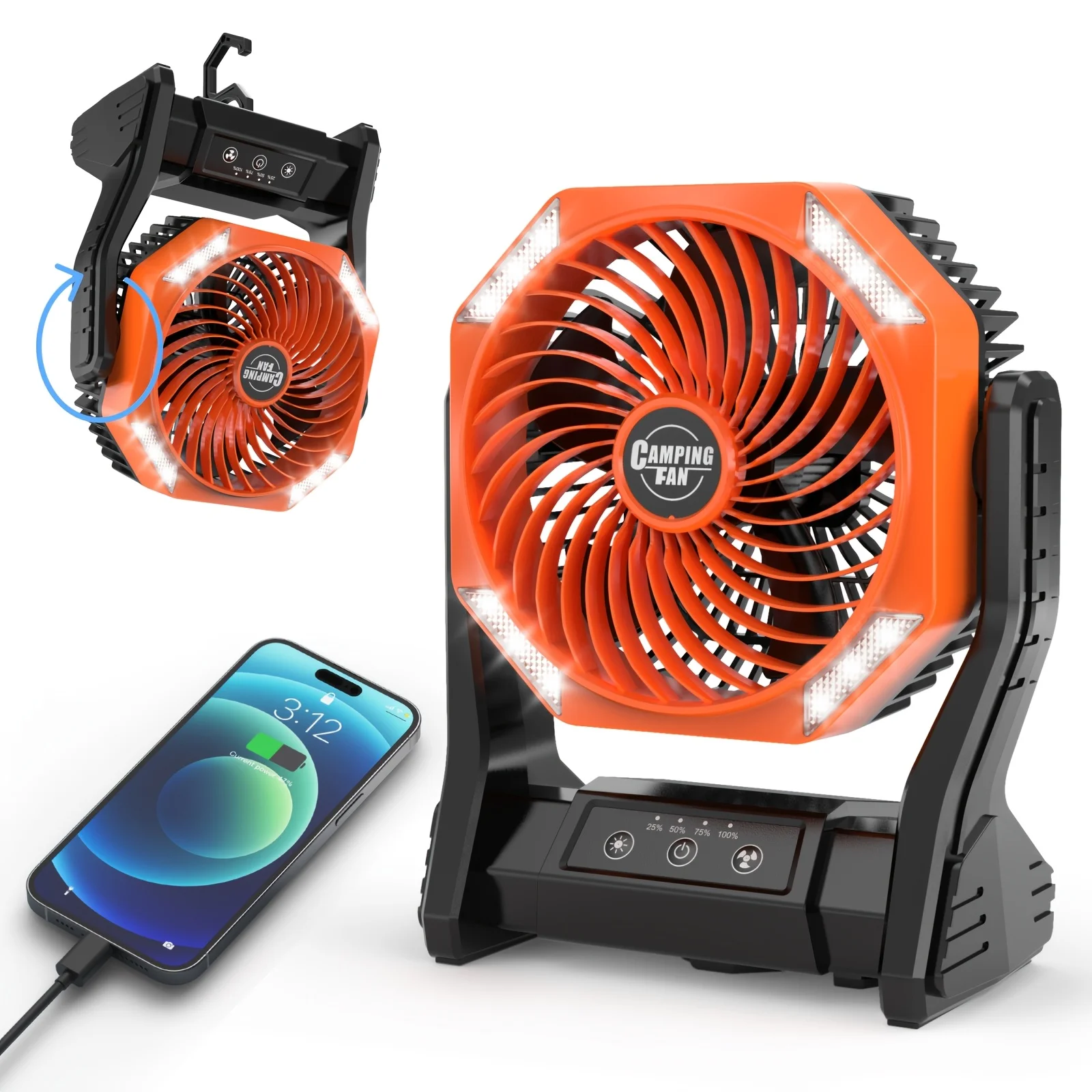 DDHOME 20000mAh Camping Fan wi - Outdoor Camping Table avis et prix
