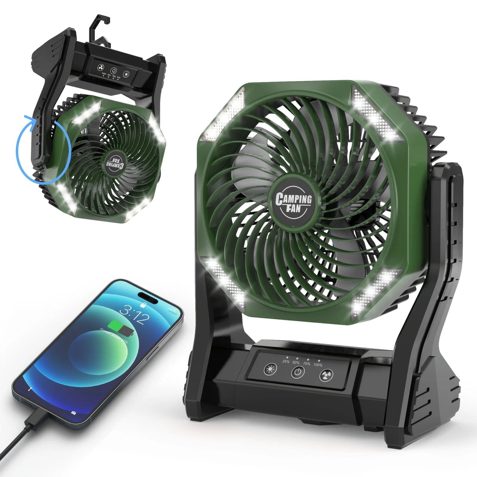 DDHOME 20000mAh Camping Fan wi - Outdoor Camping Table avis et prix