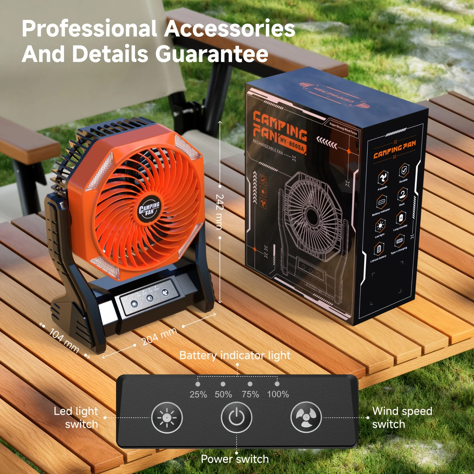 DDHOME 20000mAh Camping Fan wi - Outdoor Camping Table avis et prix