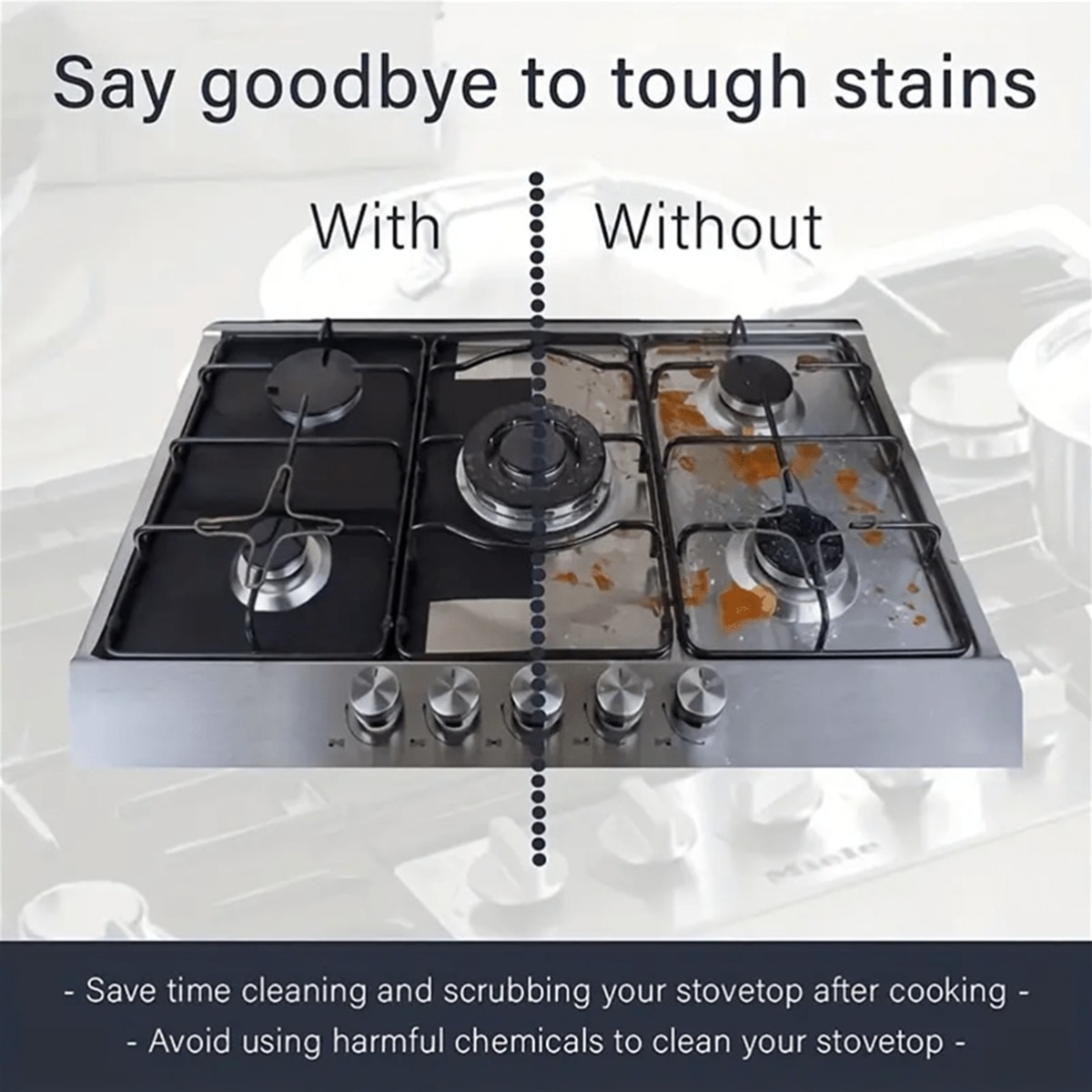 2PCS Teflon Gas Stove Cover, 0 - Outdoor Gas Stove avis et prix