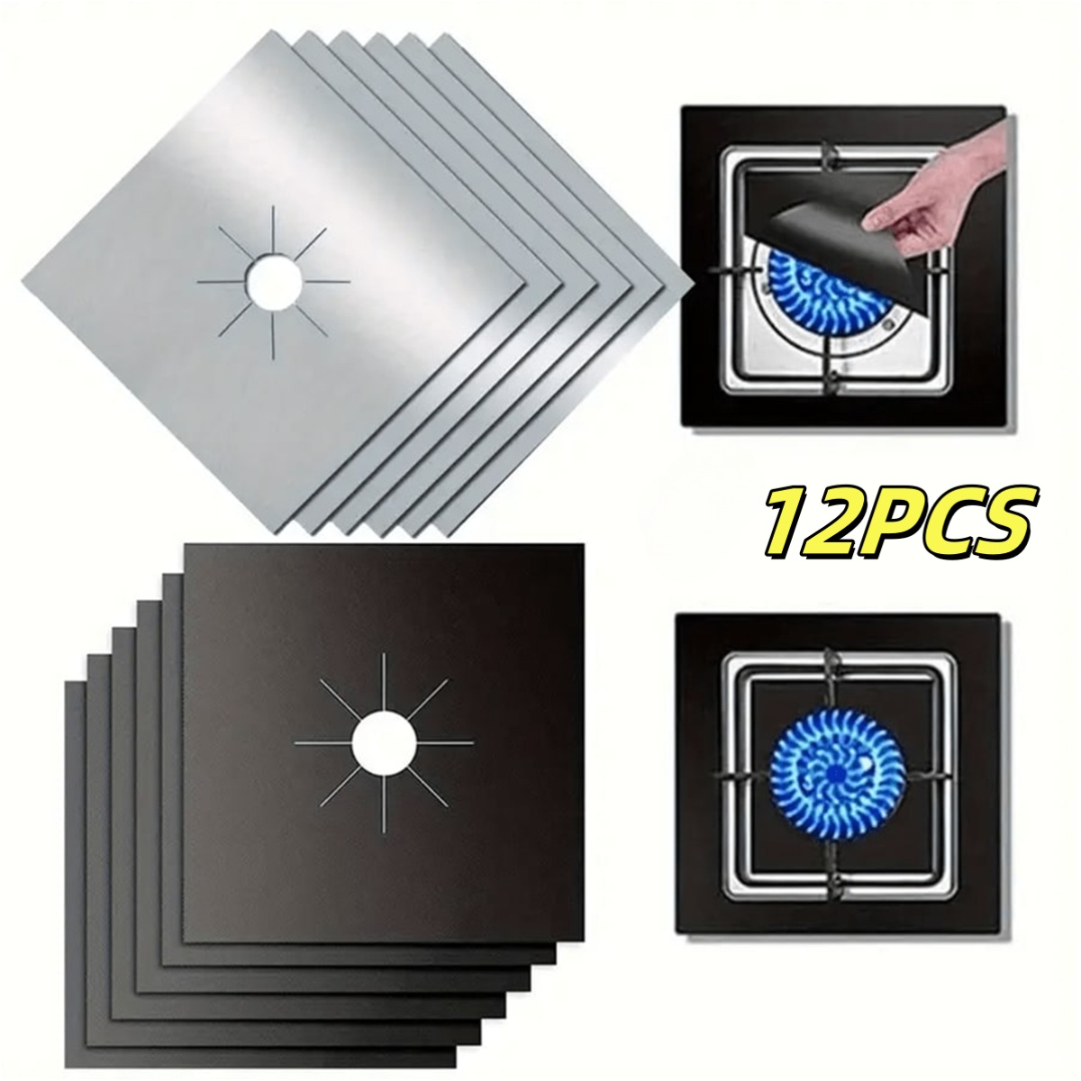2PCS Teflon Gas Stove Cover, 0 - Outdoor Gas Stove avis et prix