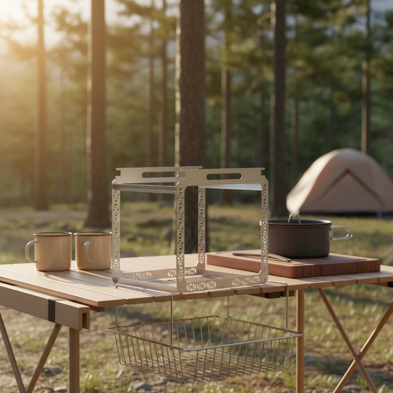 IGT Hanging Rack Rust Resistan - Outdoor Camping Table avis et prix