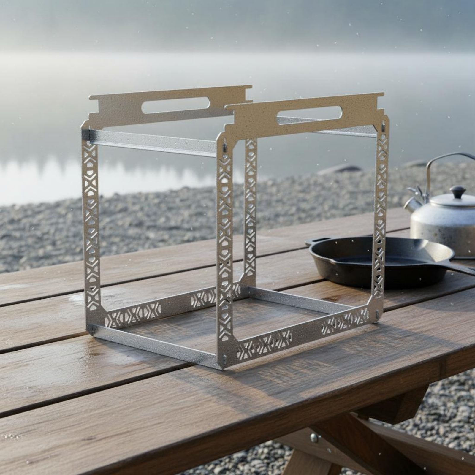 IGT Hanging Rack Rust Resistan - Outdoor Camping Table avis et prix