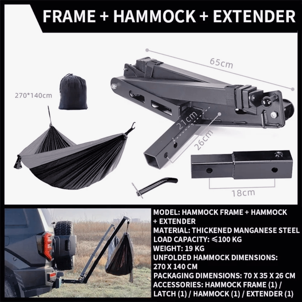 AM-Outdoor trailer bar square  - Camping Hammock avis et prix