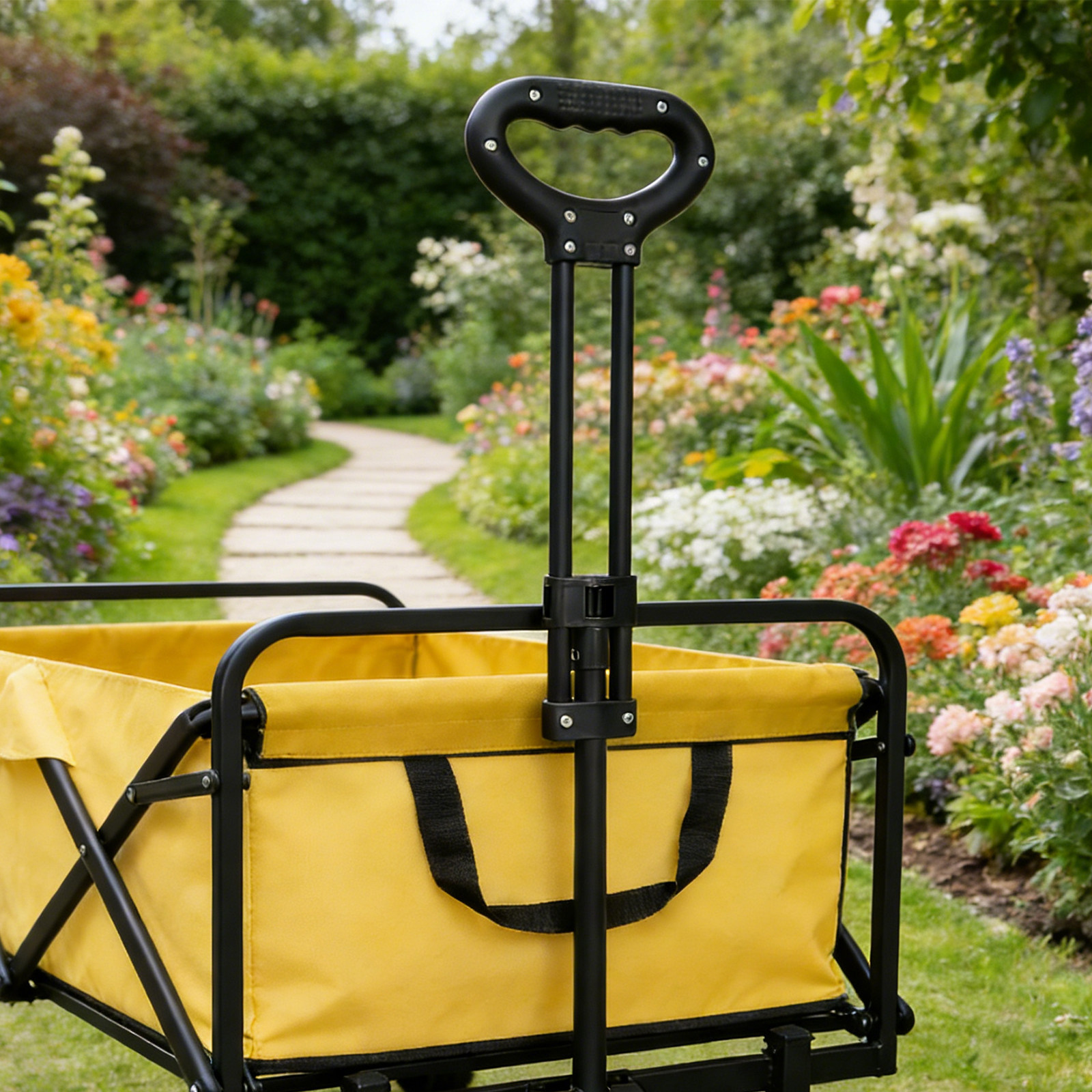 1Set Folding Wagon Push Handle - Outdoor Camping Trolley avis et prix