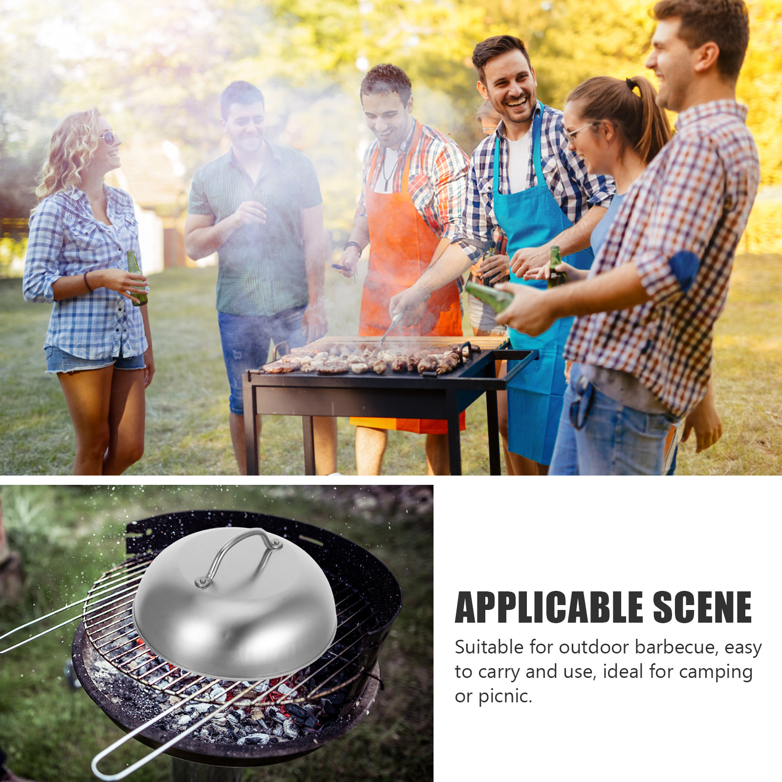 Stainless Steel Basting Cover  - Outdoor Gas Stove avis et prix