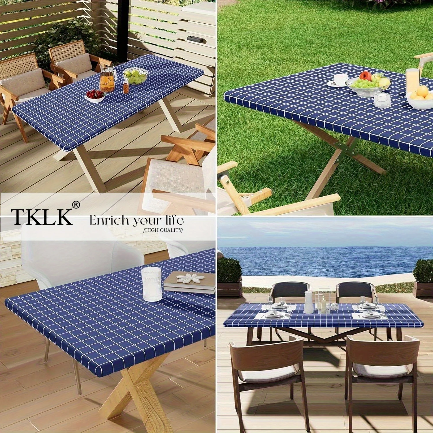 Rectangle Table Cloth, Elastic - Outdoor Camping Table avis et prix