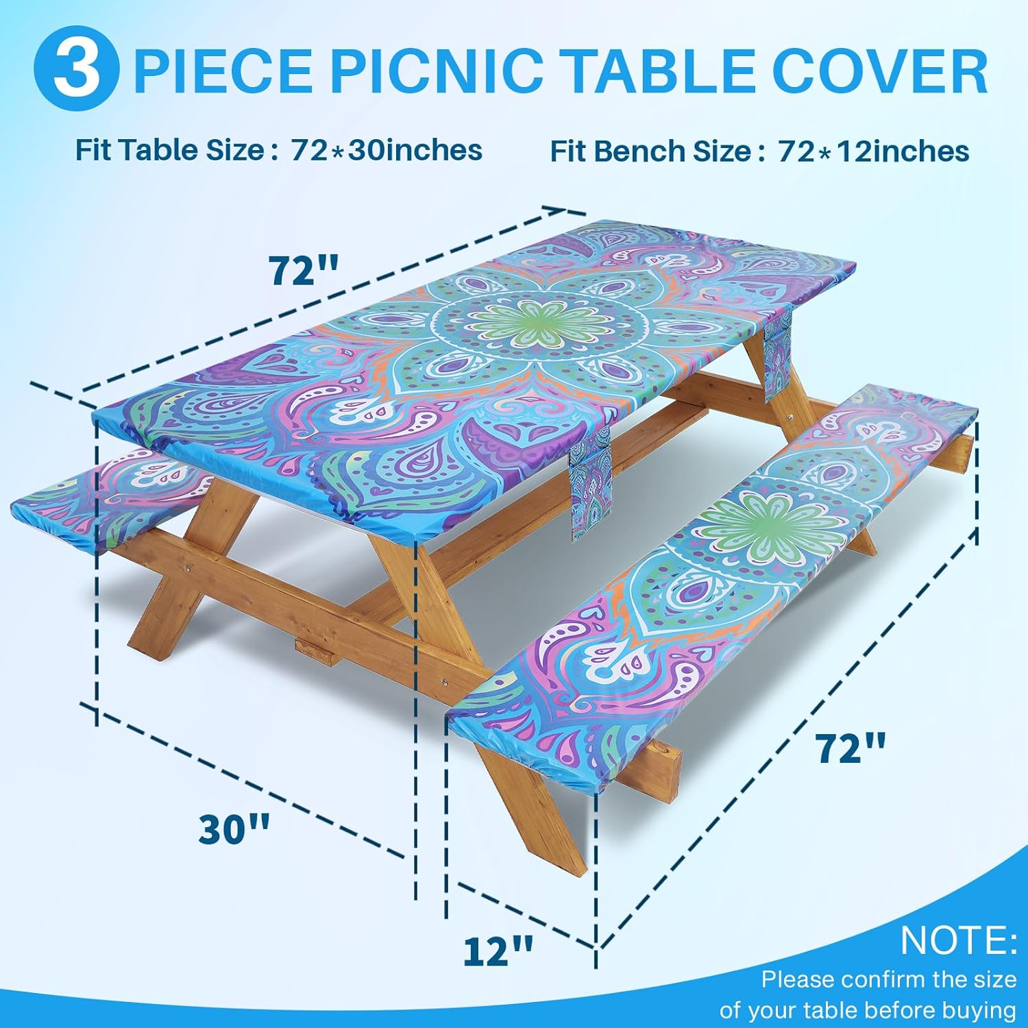 Waterproof Picnic Table Cover  - Outdoor Camping Table avis et prix