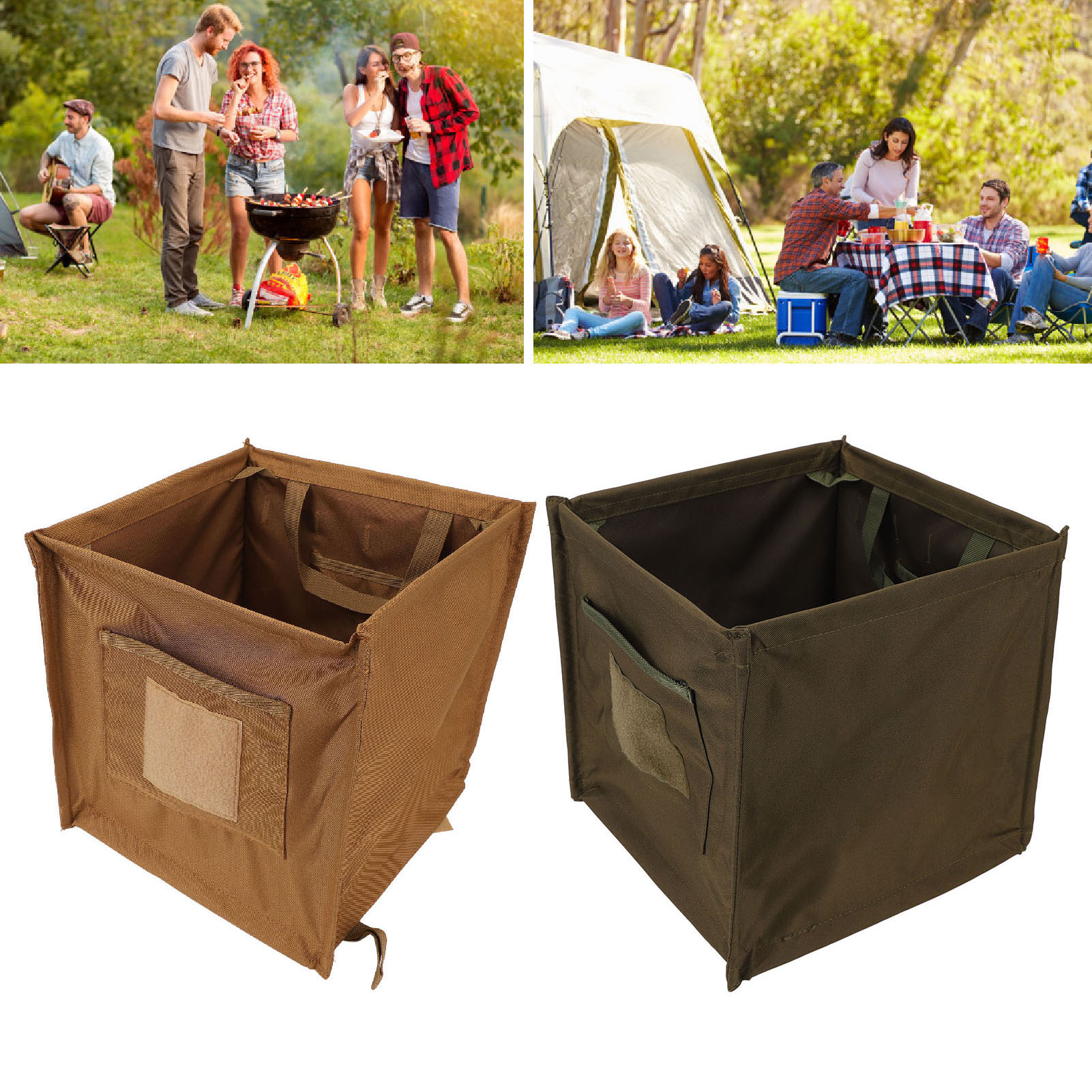 Outdoor Foldable Trash Can 33L - Outdoor Camping Bin avis et prix