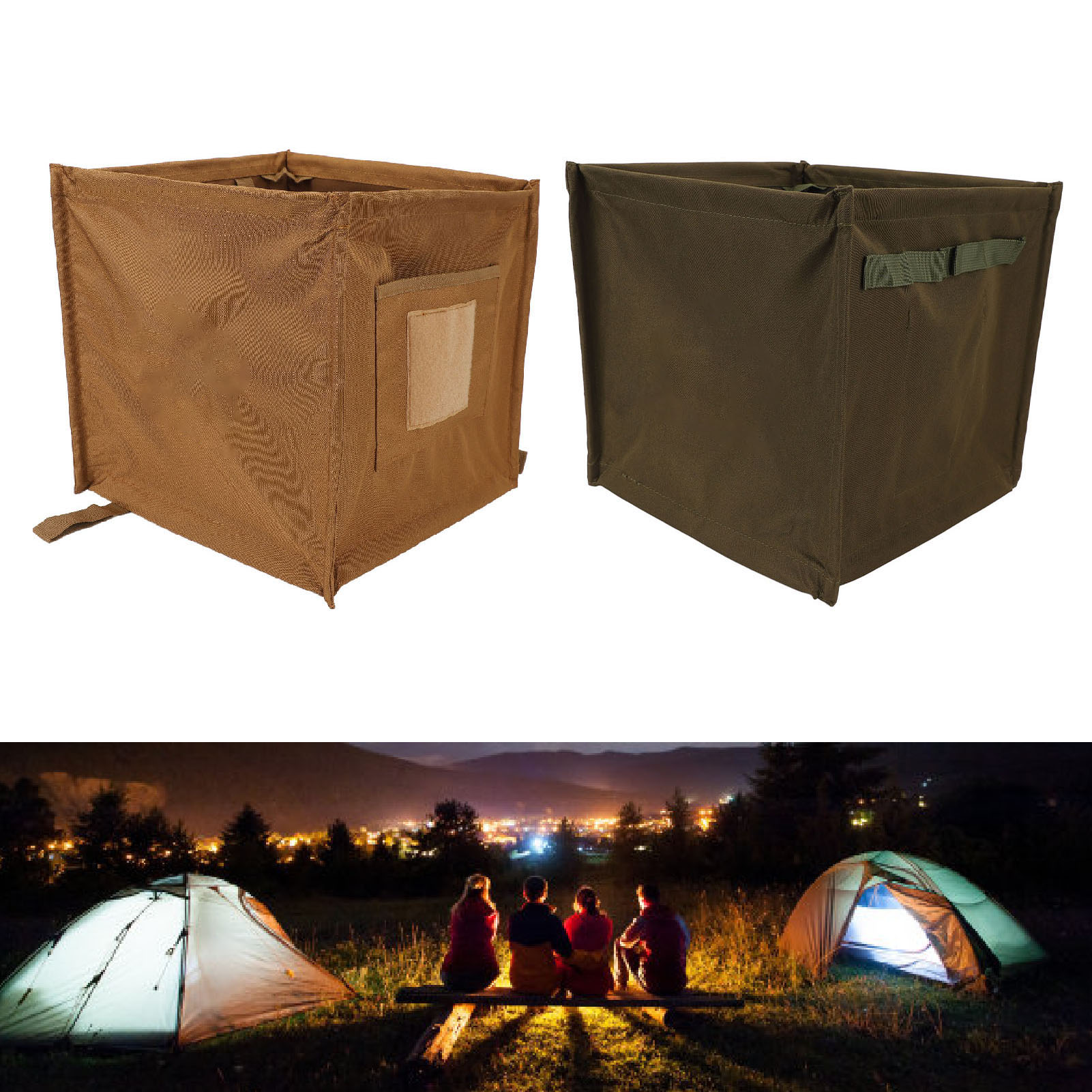 Outdoor Foldable Trash Can 33L - Outdoor Camping Bin avis et prix