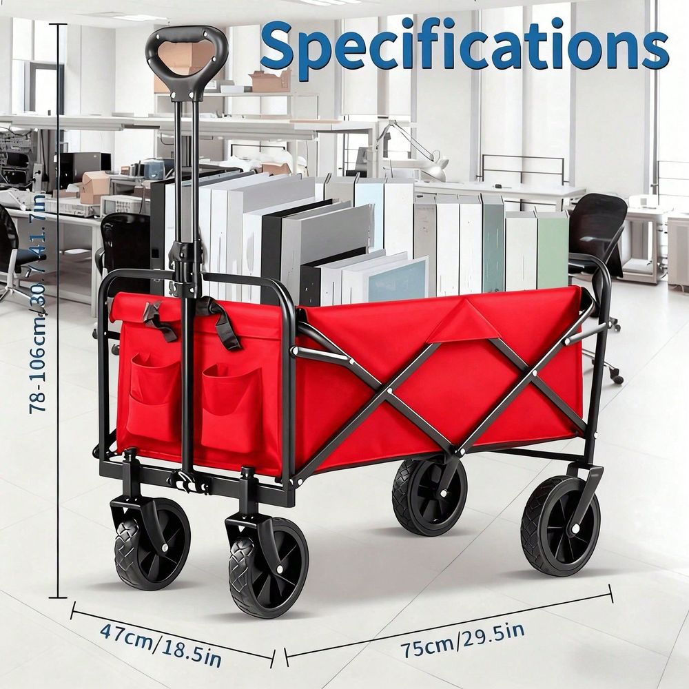 Wagon Cart Foldable, 29.5 L Fo - Outdoor Camping Trolley avis et prix