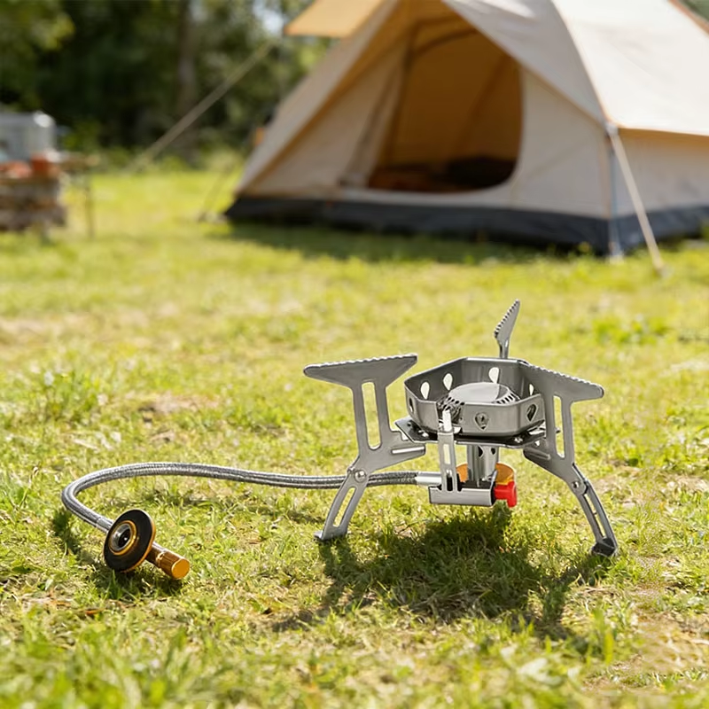 Portable 3-burner gas stove, f - Outdoor Gas Camping Oven avis et prix