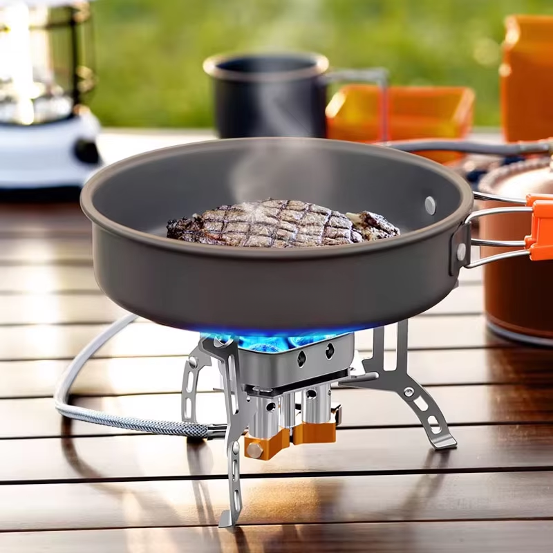 Portable 3-burner gas stove, f - Outdoor Gas Camping Oven avis et prix