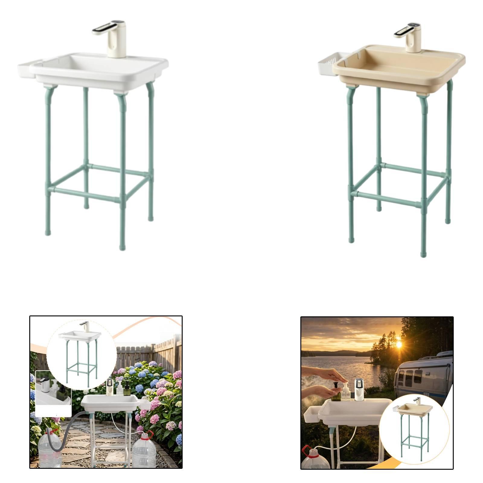 Outdoor Portable Sink with Fau - Outdoor Camping Sink avis et prix