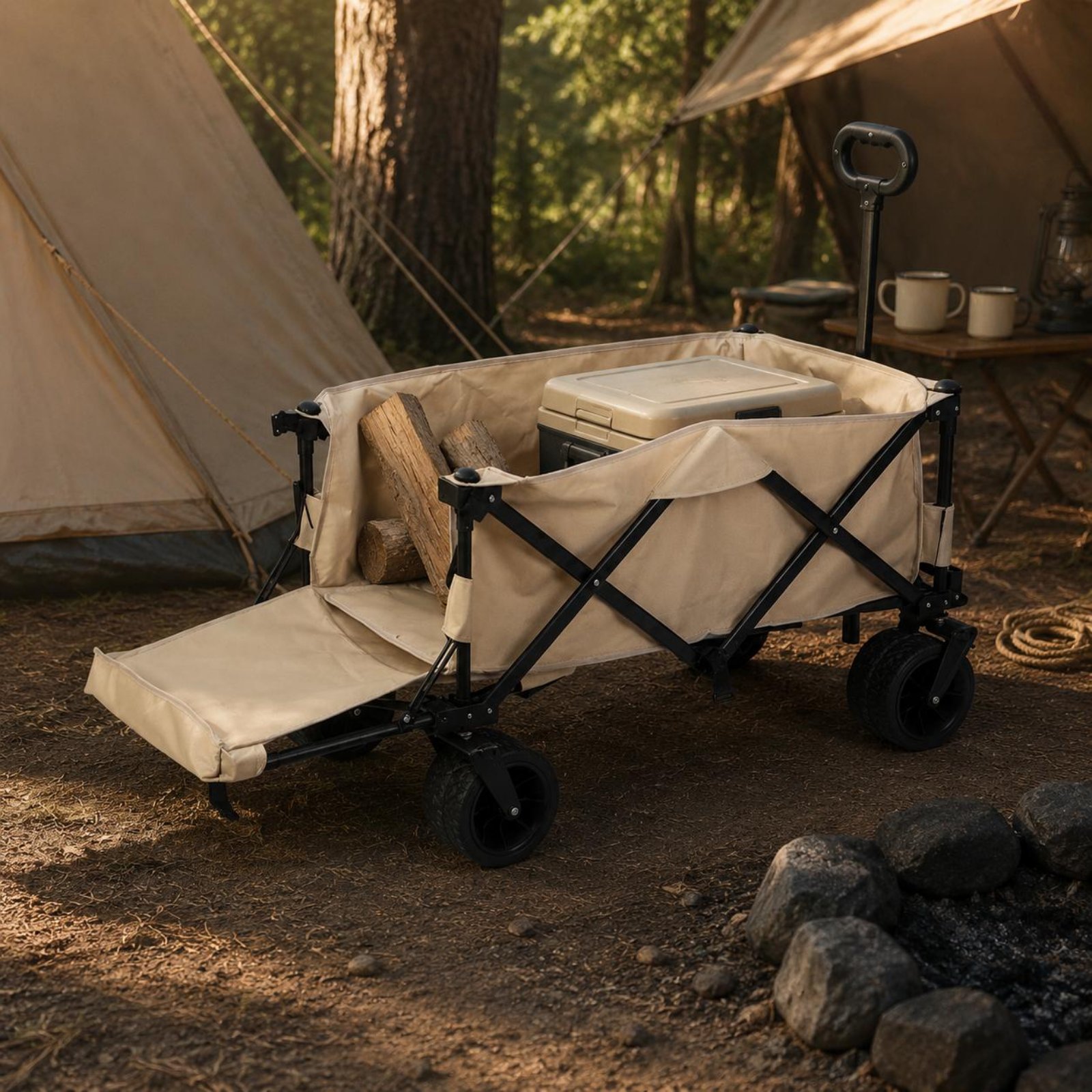 Wagon Table Vehicle Portable C - Outdoor Camping Vehicle avis et prix