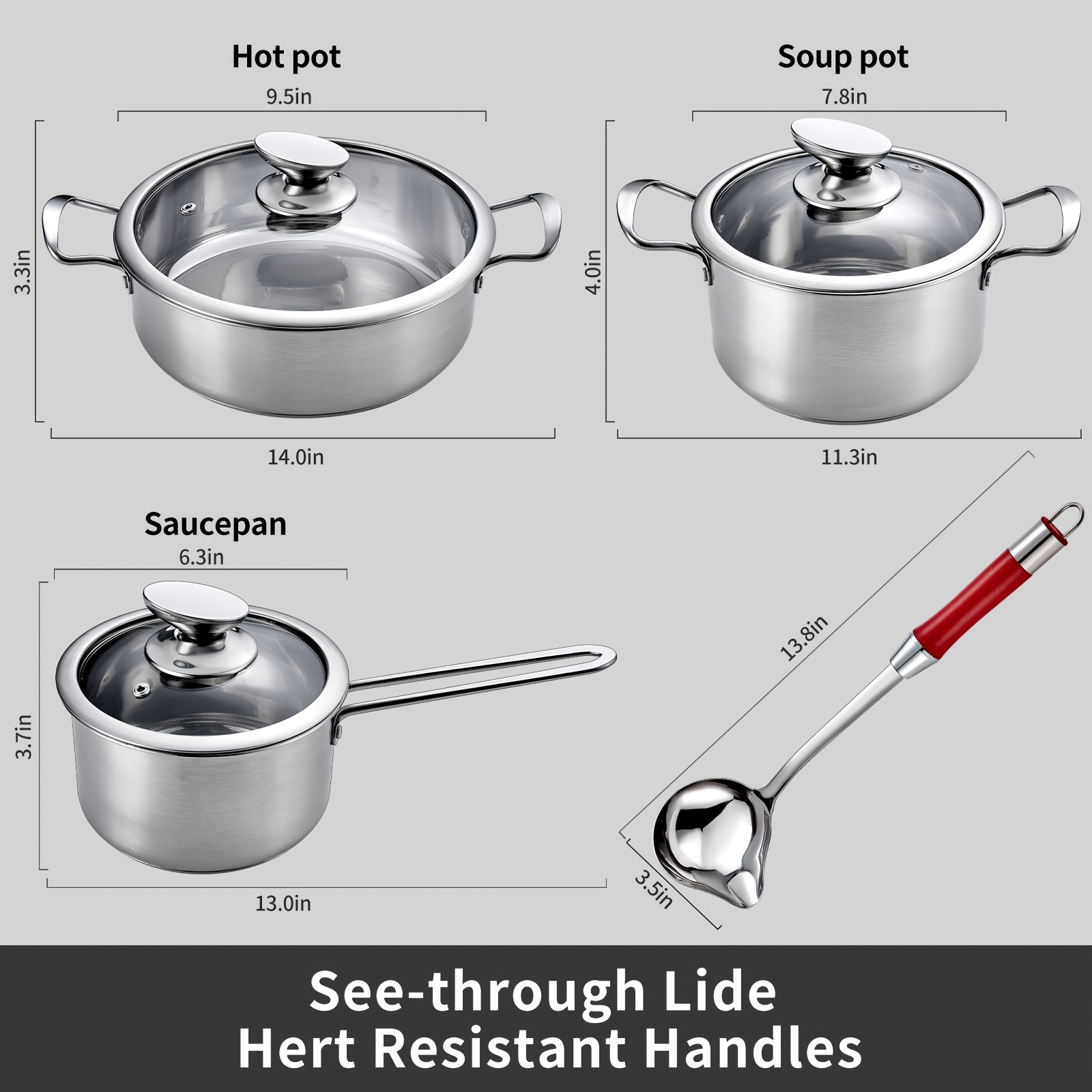 7pcs Stainless Steel Cookware  - Outdoor Gas Stove avis et prix