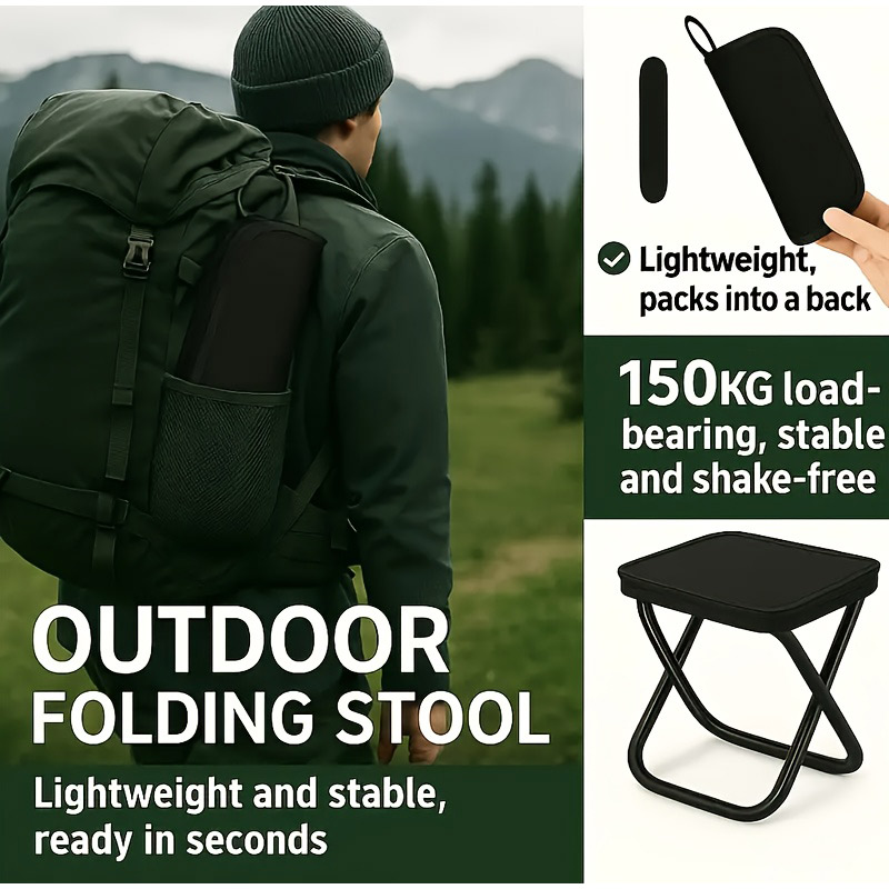  Folding Fishing Stool Portab - Outdoor Camping Stores avis et prix
