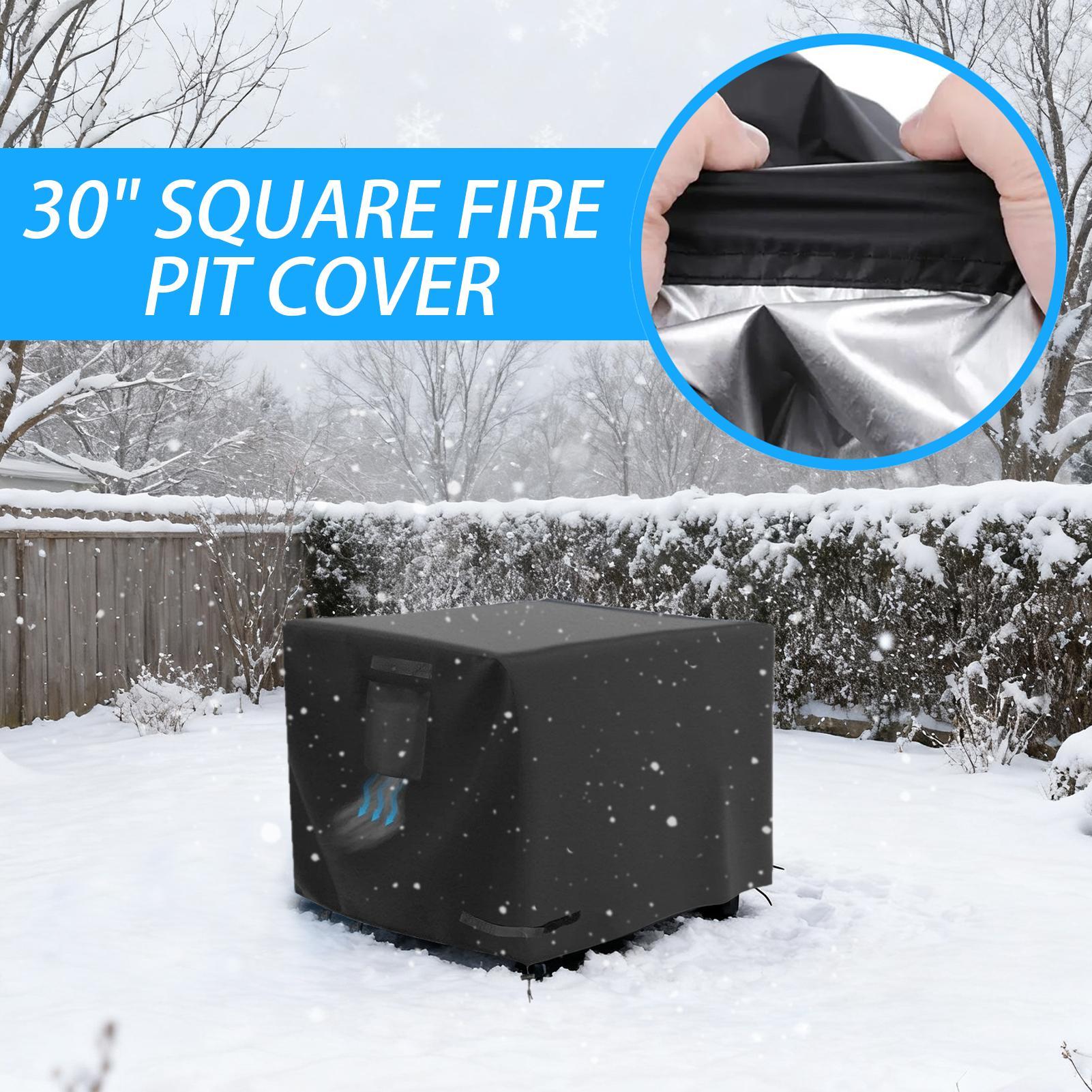 Fire Pit Cover Square 30 Inch  - Outdoor Camping Table avis et prix