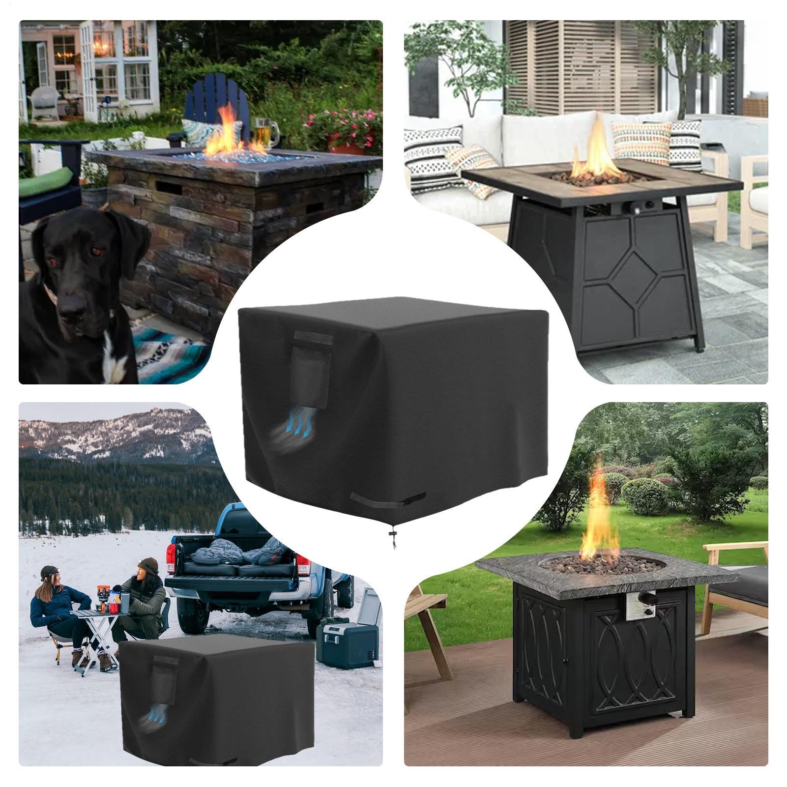 Fire Pit Cover Square 30 Inch  - Outdoor Camping Table avis et prix