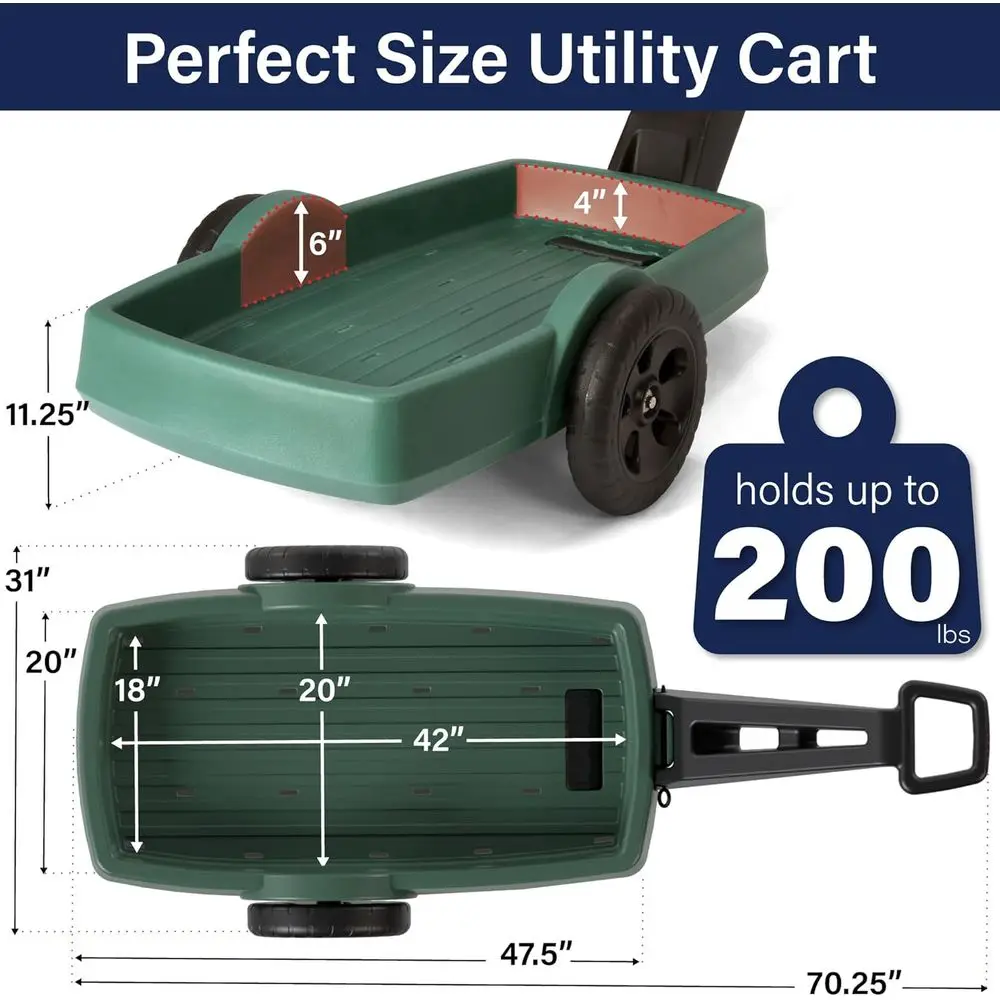 Heavy-Duty 2-Wheel Outdoor Yar - Outdoor Camping Trolley avis et prix