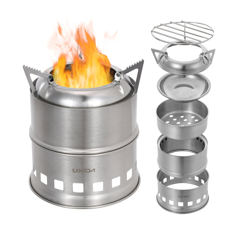 Lixada Stainless Steel Wood St - Outdoor Camping Sink avis et prix