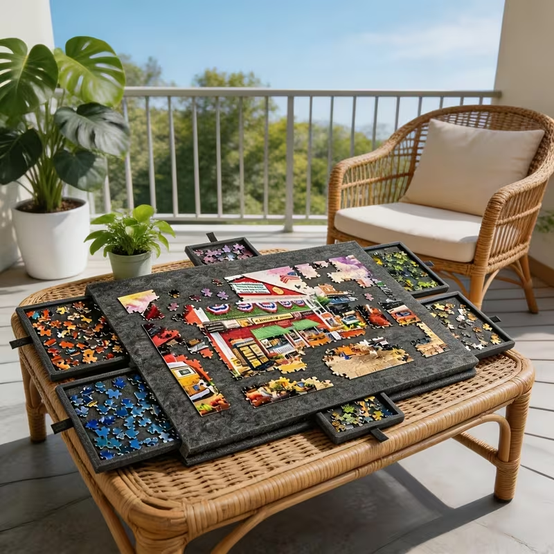 6-Drawer 1500pcs Jigsaw Puzzle - Outdoor Camping Table avis et prix