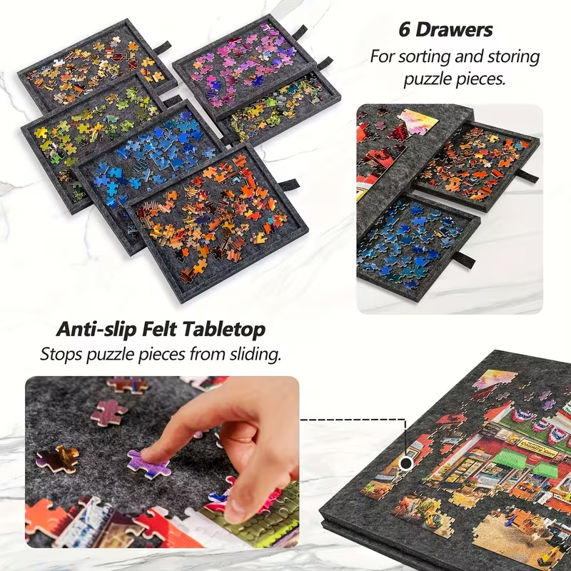 6-Drawer 1500pcs Jigsaw Puzzle - Outdoor Camping Table avis et prix