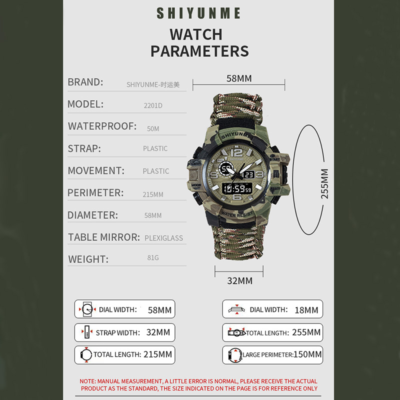 SHIYUNME G Style Military Spor - Outdoor Camping Zone avis et prix