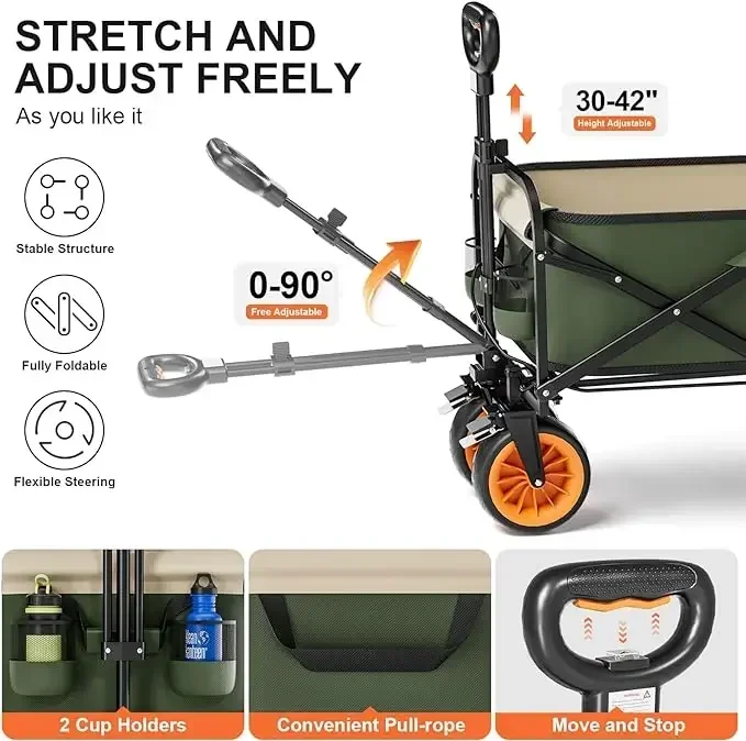 Motorized Outdoor Garden Beach - Outdoor Camping Trolley avis et prix