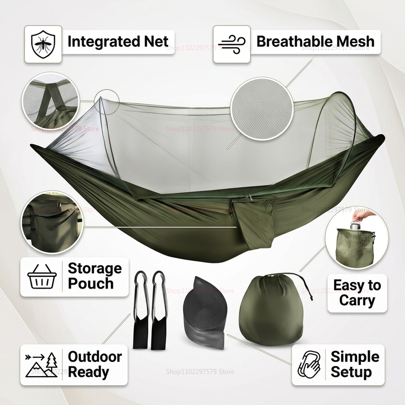 Portable outdoor camping hammo - Camping Hammock avis et prix
