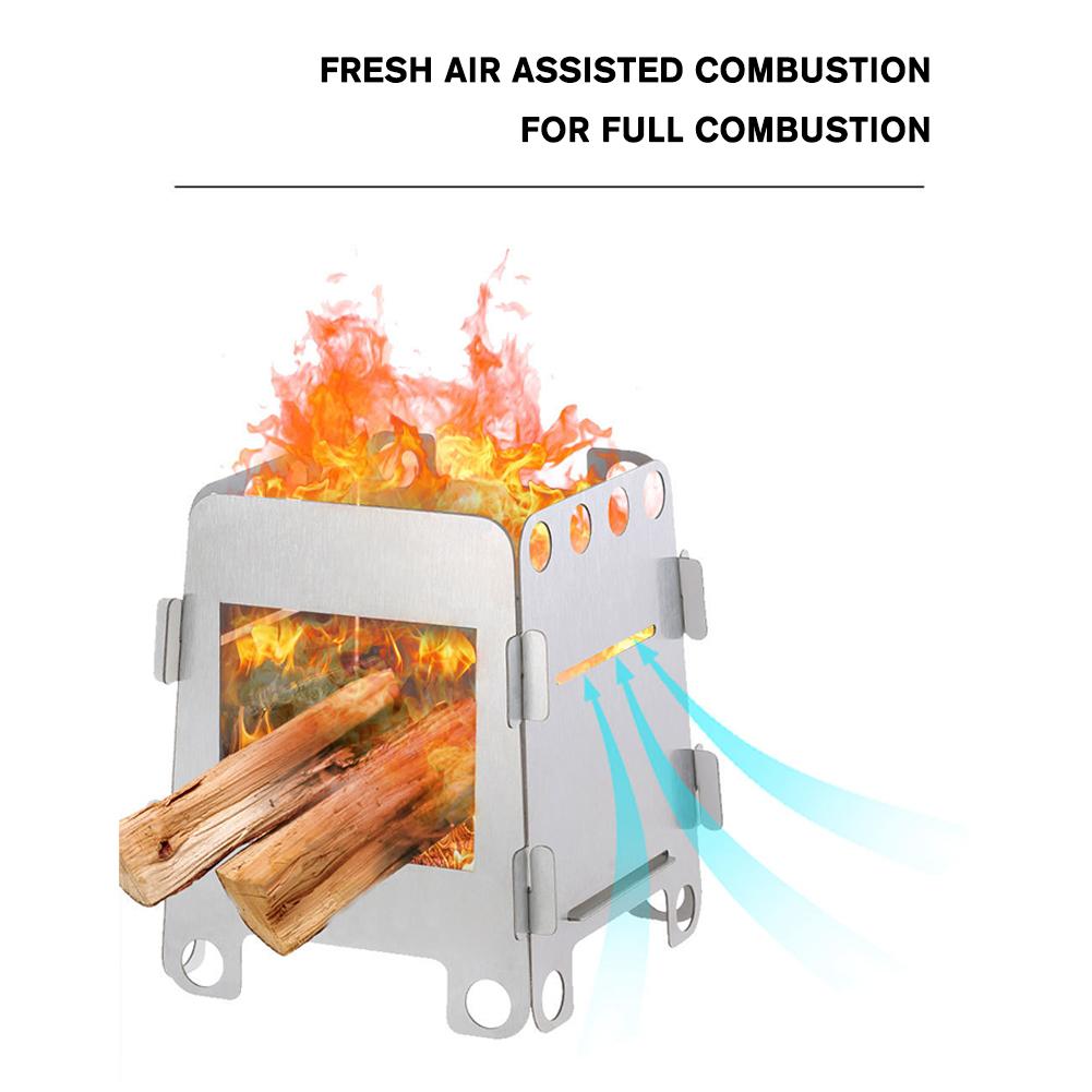 Folding Camping Wood Stove Por - Outdoor Gas Camping Oven avis et prix