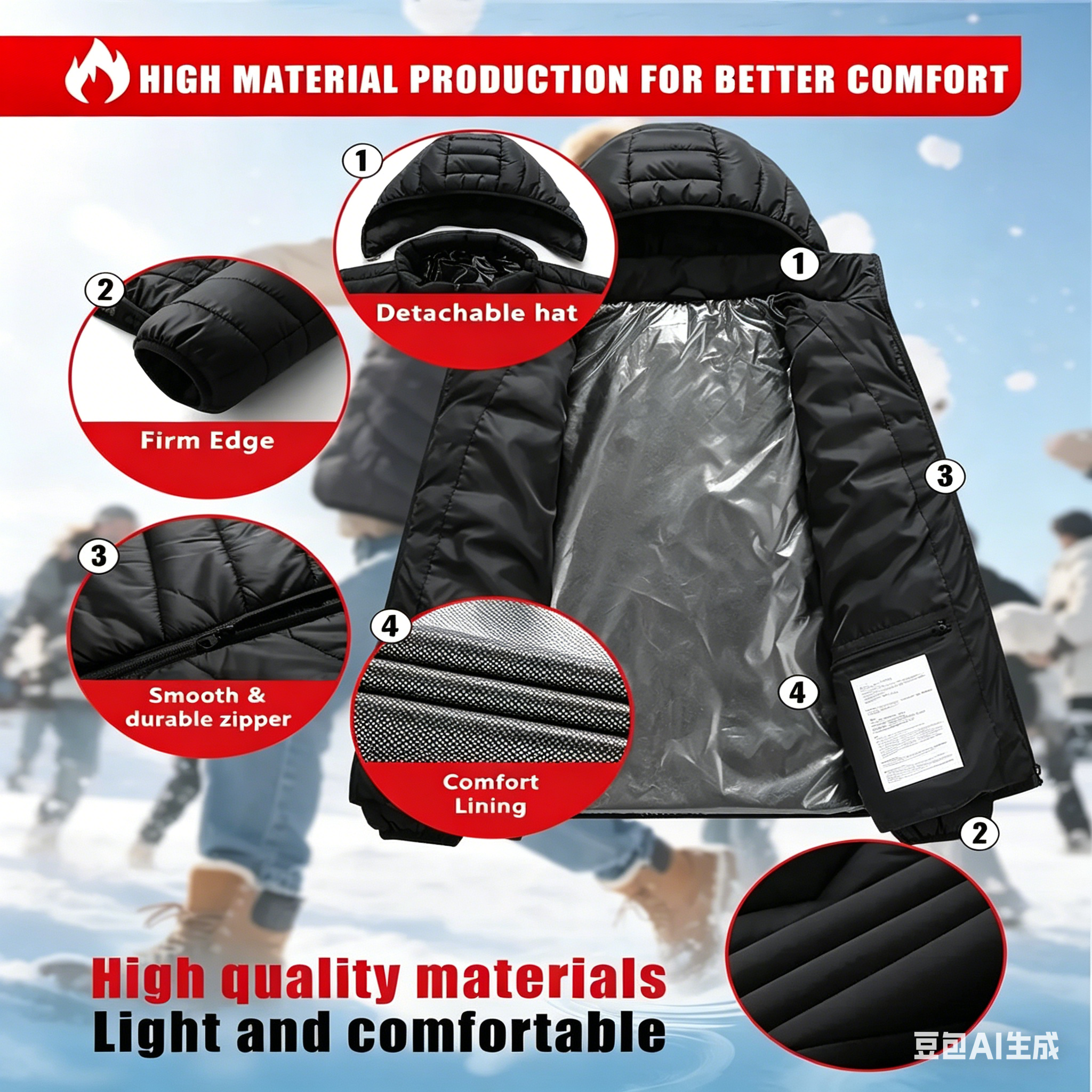 23 Areas Heating Jacket, Polye - Outdoor Camping Zone avis et prix