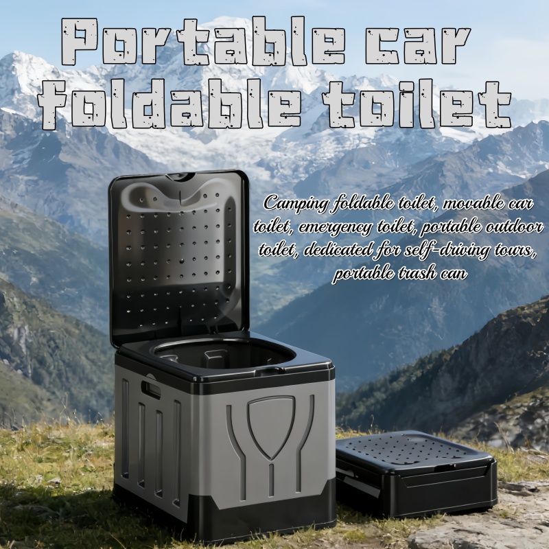 Portable Outdoor Toilets Doubl - Outdoor Camping Bin avis et prix