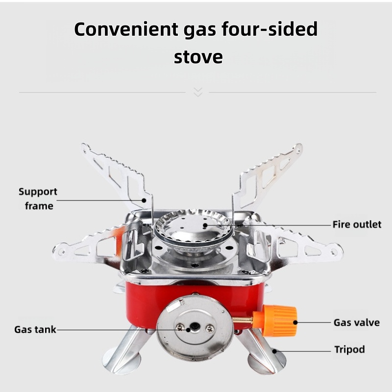 Outdoor Mini Square Stove Camp - Outdoor Gas Camping Oven avis et prix