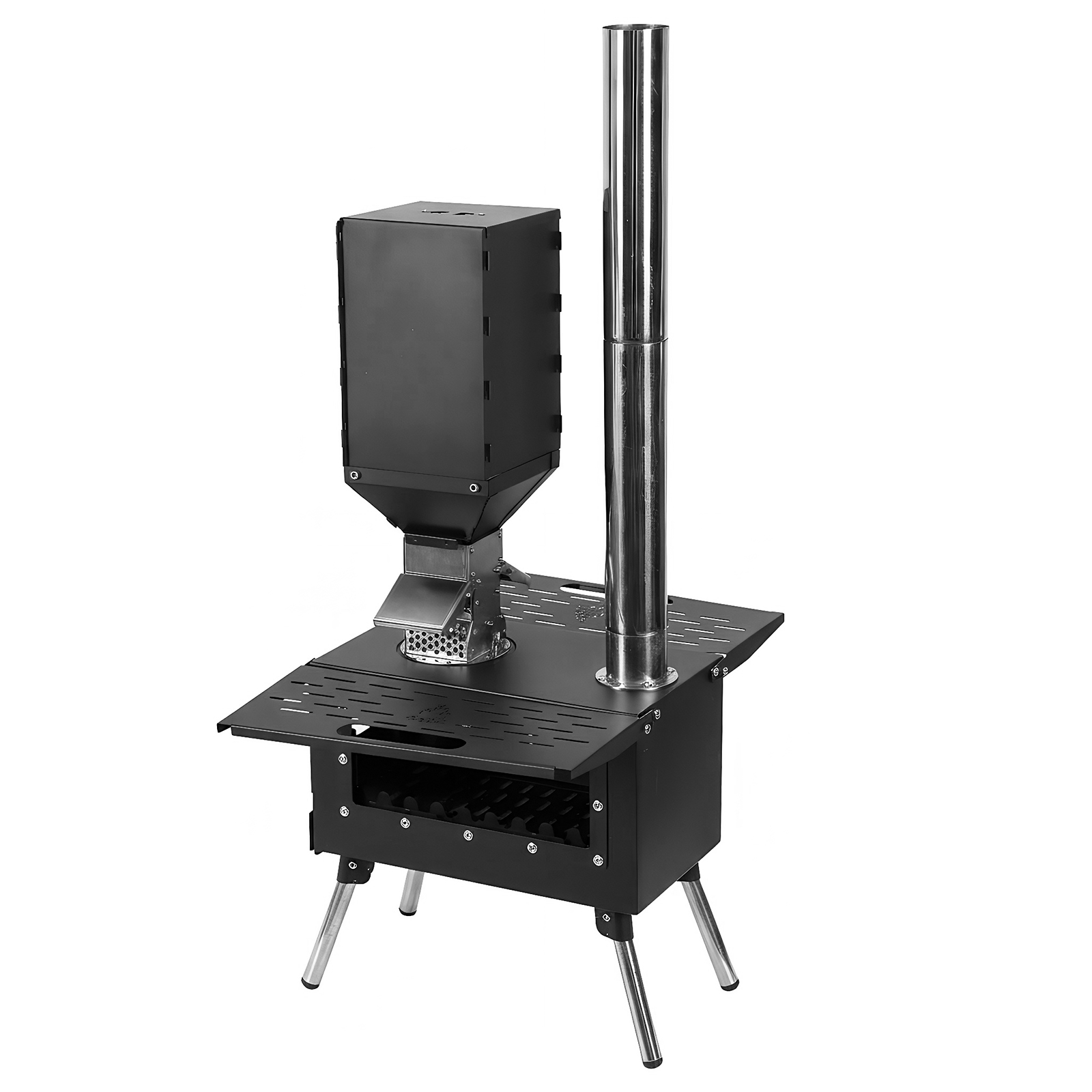 Wood Burning Tent Stove with S - Outdoor Camping Bin avis et prix
