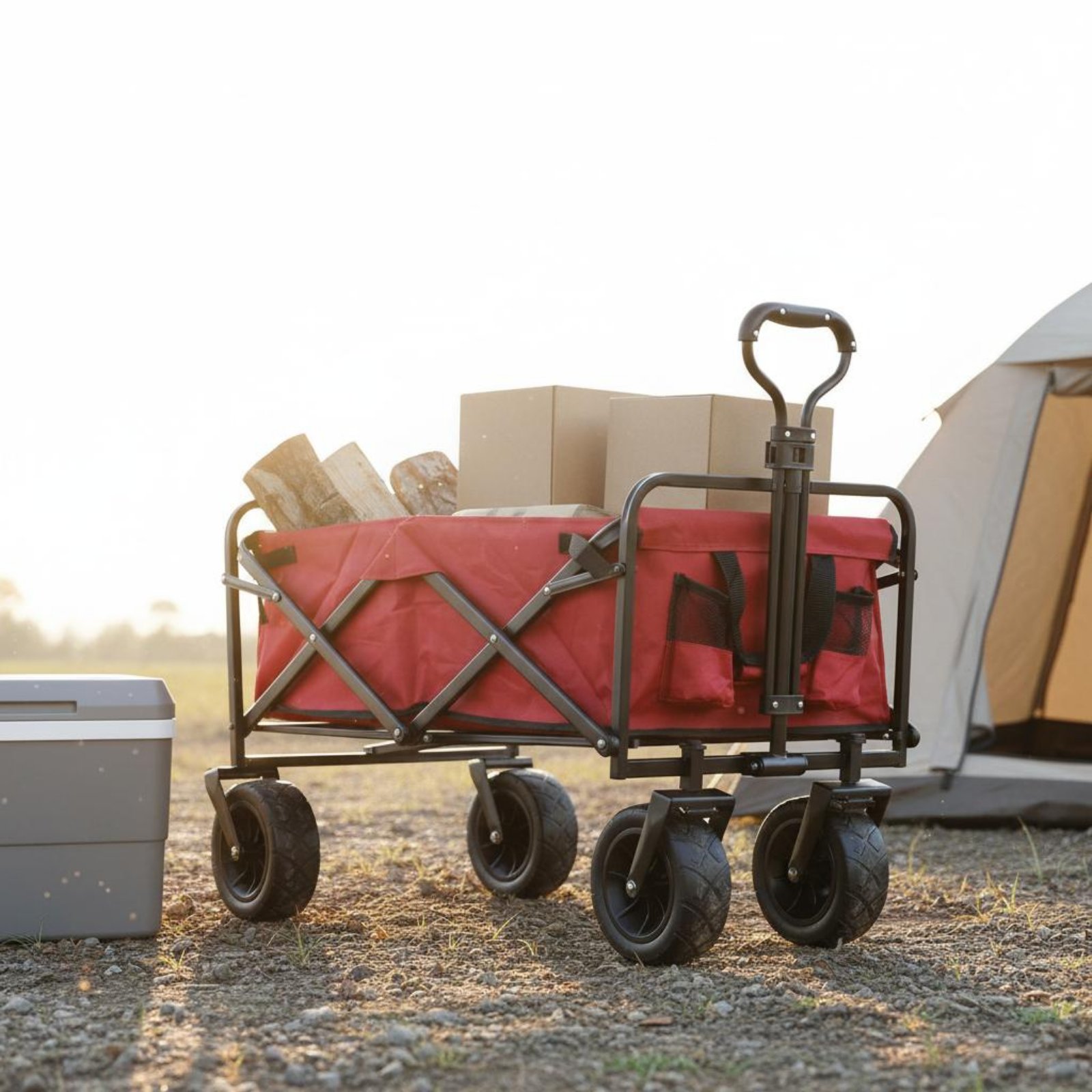 Folding Wagon Foldable Camping - Outdoor Camping Trolley avis et prix