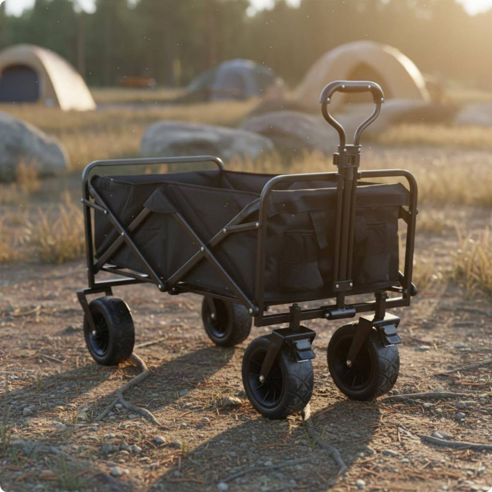Folding Wagon Foldable Camping - Outdoor Camping Trolley avis et prix