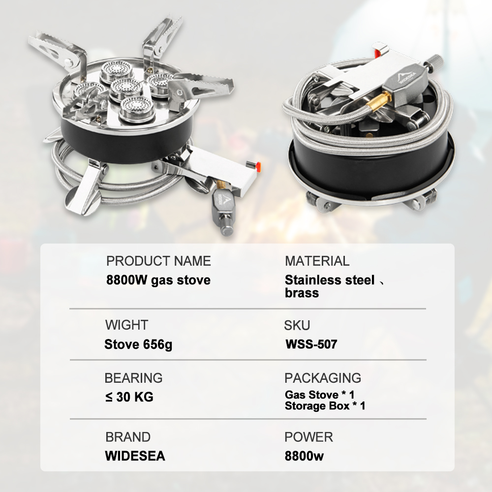 Widesea Camping 8800W Gas Stov - Outdoor Gas Camping Oven avis et prix