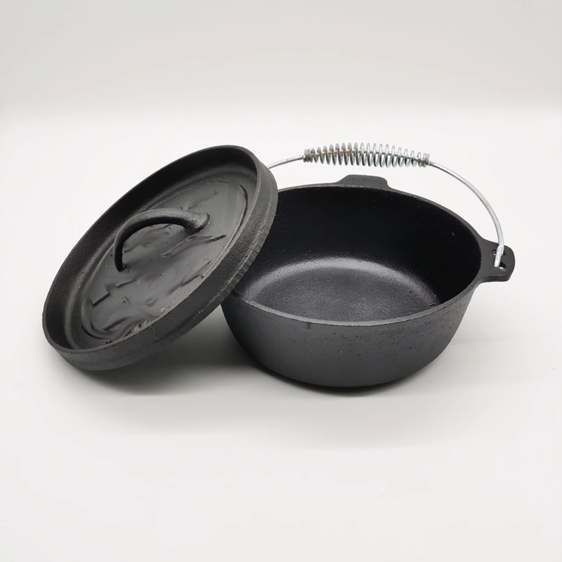2QT Cast Iron Camp Dutch Oven  - Outdoor Gas Camping Oven avis et prix
