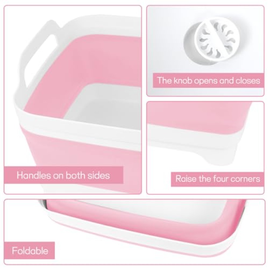Collapsible Dish Basin with Dr - Outdoor Camping Sink avis et prix