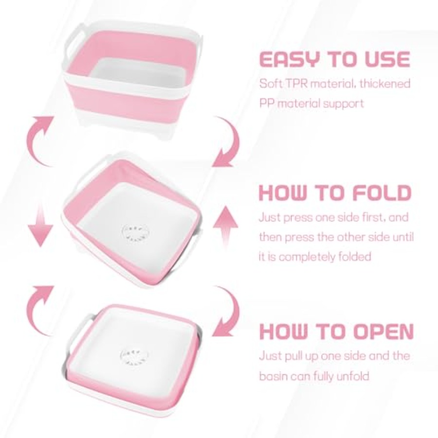 Collapsible Dish Basin with Dr - Outdoor Camping Sink avis et prix